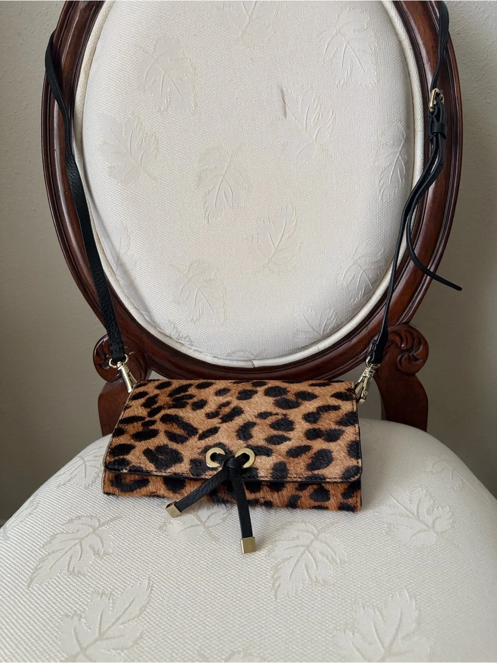 Talbots Leopard Print Fold-Over Clutch